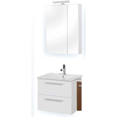 MILANO K60 FALI fürdőszoba szekrény + Mirror Box Recta 60 szettben TBOSS