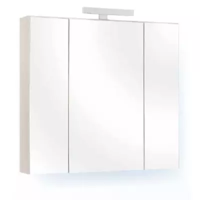 MIRROR BOX RECTA  90 fürdőszoba tükör szekrénnyel 30cm-es led világítással TBOSS