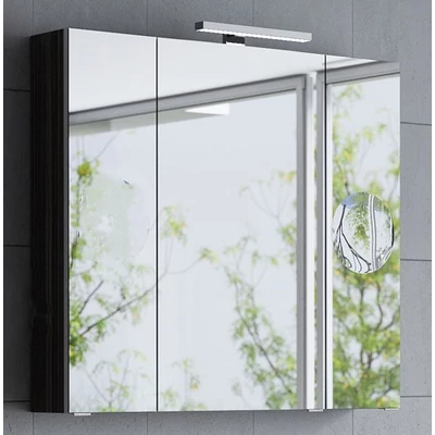 MIRROR BOX SENNA 90 fürdőszoba tükör szekrénnyel 30cm-es led világítással + powerbox+ piperetükör TBOSS