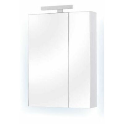 MIRROR BOX RECTA 60 fürdőszoba tükör szekrénnyel 30cm-es led világítással TBOSS
