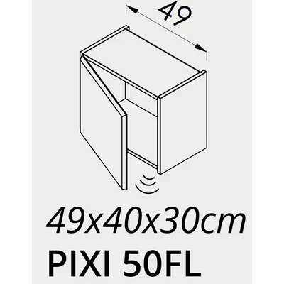PIXI 50F felső szekrény + mozgásérzékelős világitás TBOSS