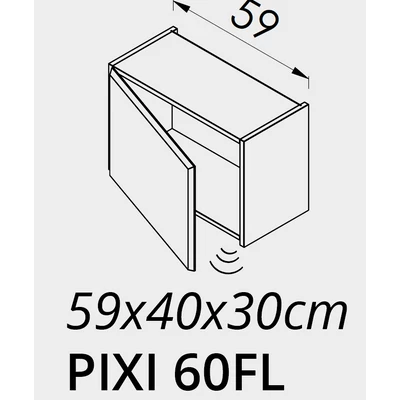 PIXI 60F felső szekrény + mozgásérzékelős világítás TBOSS
