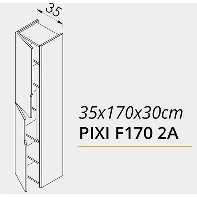 PIXI F170a magas kiegészítő szekrény TBOSS