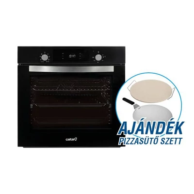 CATA - Beépíthető sütő MDS-8007 BK + Ajándék Pizzasütő szett 
