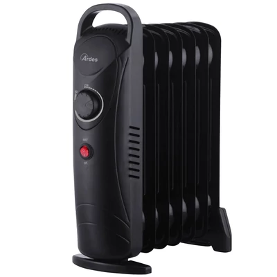 ARDES 4R07M2 Mini elektromos olajradiátor 7 tagos 800W fekete - A készlet erejéig rendelhető!