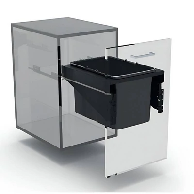 EKOTECH - Beépíthető hulladékgyűjtő FRONT 45 - 1x34 liter   