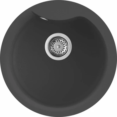 ELLECI - Mosogatótálca Ego ROUND M70 Nero Metal - Kifutó termék!