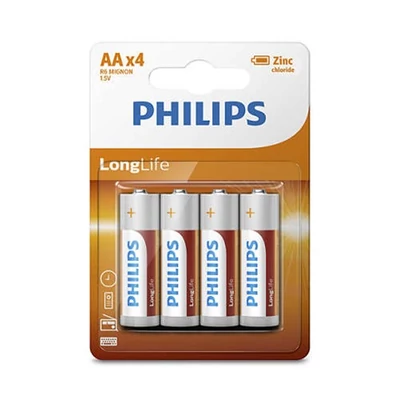 Philips ELEM LONGLIFE AA 4-BLISZTER R6L4B/10