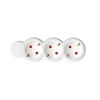 Home by Somogyi 3-AS ELOSZTÓ KAPCSOLÓVAL, 1,5 MÉTER 3X1,5MM2 FEHÉR NV 3K/WH/1,5
