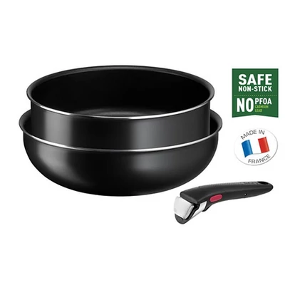 Tefal SERPENYŐ SZETT INGENIO 6 EASY COOK N CLEAN BLACK 3 RÉSZES L1539153