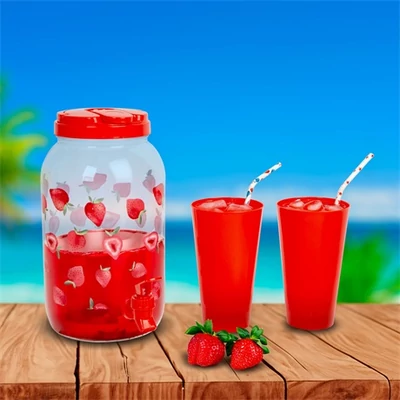Family ITALADAGOLÓ CSAPPAL, 4 DB 600 ML POHÁRRAL 57243G