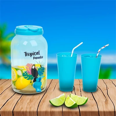 Family ITALADAGOLÓ CSAPPAL, 4 DB 600 ML POHÁRRAL 57243H