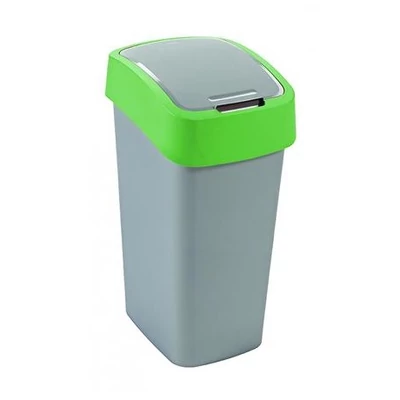 Curver BILLENŐS SZELEKTÍV HULLADÉKGYŰJTŐ, MŰANYAG, 45L, ZÖLD/SZÜRKE 195022