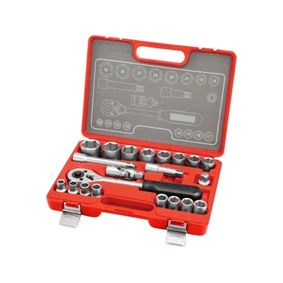 Extol Premium DUGÓKULCS KÉSZLET, RACSNIS 45FOG, 1/2" 21DB, 10-32MM 6523