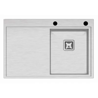 AS 3326RS HAND MADE inox mosogató jobbos SZIFONNAL