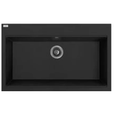 LAVEO TAU 7 nagymedencés mosogató, matt fekete
