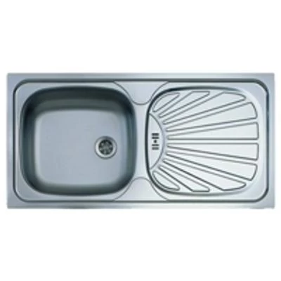 BASIC 80  860X435 1XLUX rozsdamentes mosogatótálca ALVEUS