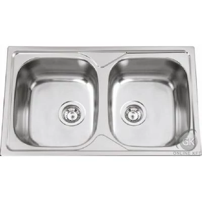 OKIO LINE 80 DUO 2B 800X500 Rozsdamentes Mosogatótálca RODI