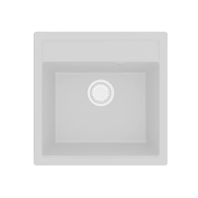 HORIZON 1B 490x490 gránit mosogató Fehér GK SINK