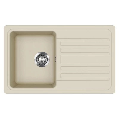 EVIDO Cubo 45S gránit mosogató, 780 x 500 mm, bézs