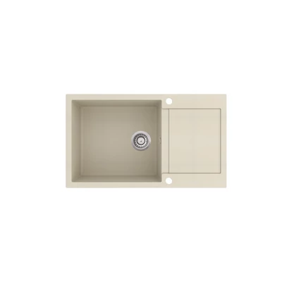 EVIDO Cubo XL 6S compact gránit mosogató, 860 x 500 mm, bézs