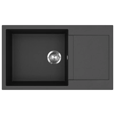 EVIDO Cubo XL 6S compact gránit mosogató, 860 x 500 mm, antracit