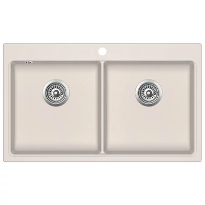 EVIDO Quadro 9 gránit mosogató, 860 x 510 mm, bézs
