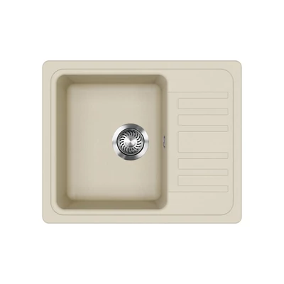 EVIDO Home 45S compact gránit mosogató, 575 x 460 mm, bézs
