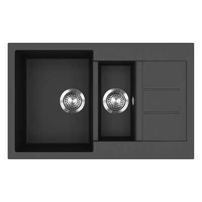 EVIDO Cubo 6S compact gránit mosogató800x500 antracit