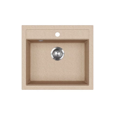 EVIDO Quadro 6 gránit mosogató, 562 x 510mm, avena