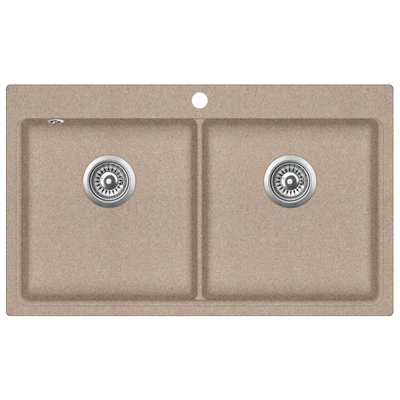 EVIDO Quadro 9 gránit mosogató, 860 x 510mm, avena