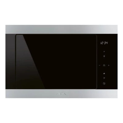 SMEG MIKROHULLÁMÚ SÜTŐ, Classic design, beépíthető, 25 liter, inox