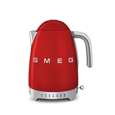 SMEG VÍZFORRALÓ, retro, állítható hőmérséklet, piros