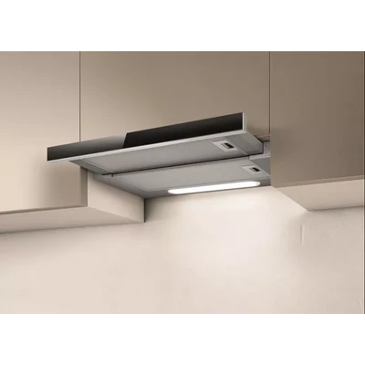 ELICA ELITE 14 LUX GRVT/A/60 teleszkópos páraelszívó, 60 cm, ezüst/fekete üveg front