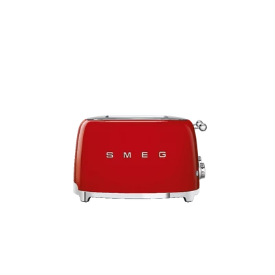 SMEG KENYÉRPIRÍTÓ, retro, 2x2 szeletes, piros