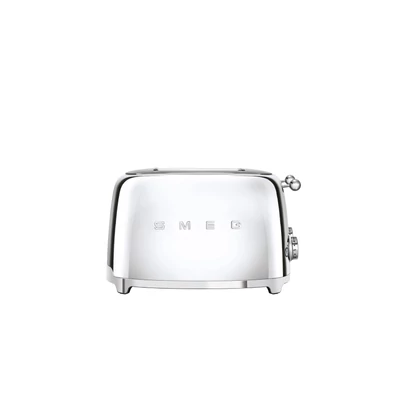 SMEG KENYÉRPIRÍTÓ, retro, 2x2 szeletes, fényes króm