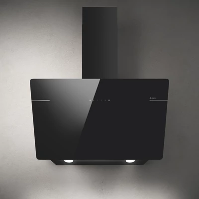 ELICA L`ESSENZA BL/A/90 fali páraelszívó, design, 90 cm, fekete üveg