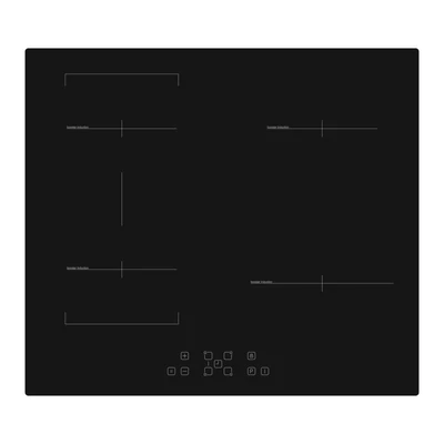 EVIDO VETRO 60BB indukciós főzőlap, 60 cm, multizone, fekete