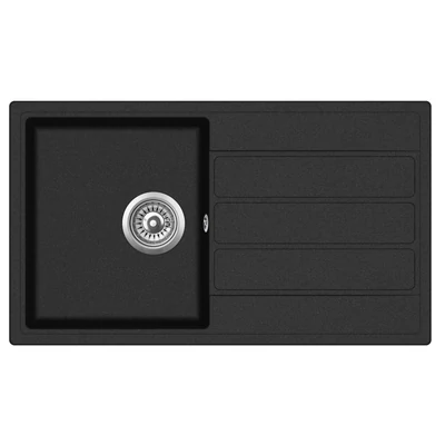 EVIDO EASY 45S gránit mosogató 760x440 antracit, doboz nélkül, lefolyógarnitúrával