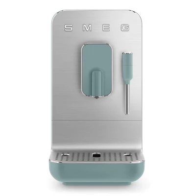 SMEG AUTOMATA KÁVÉFŐZŐ, retro, tejhabosító funkció, matt smaragdzöld
