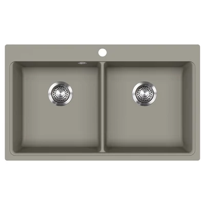 EVIDO Quadro 9 gránit mosogató, 860 x 510 mm, platina