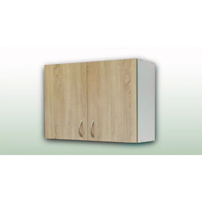 Felsőszekrény nyílóajtós 80x30, fehér korpusz/sonoma tölgy