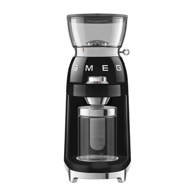 SMEG FÉLPROFESSZIONÁLIS  KÁVÉDARÁLÓ, retro, fekete