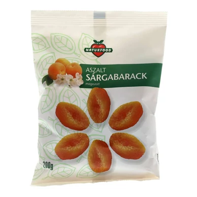 NATURFOOD ASZALT SÁRGABARACK 200G