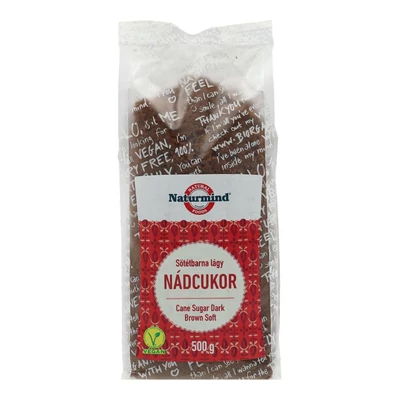 NATURMIND NÁDCUKOR LÁGY SÖTÉTBARNA 500G