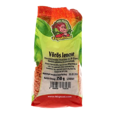 VEGABOND VÖRÖSLENCSE 250G