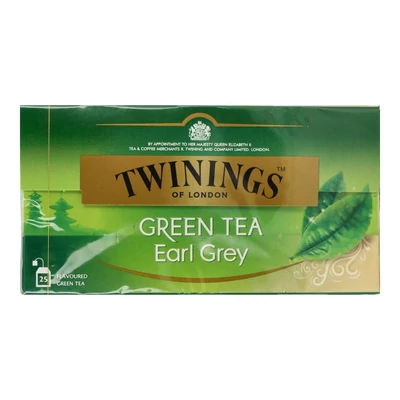 TWININGS EARL GREY ZÖLD TEA 25DB