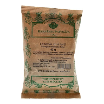 HERBÁRIA LÁNDZSÁS ÚTIFŰLEVÉL TEA 40G
