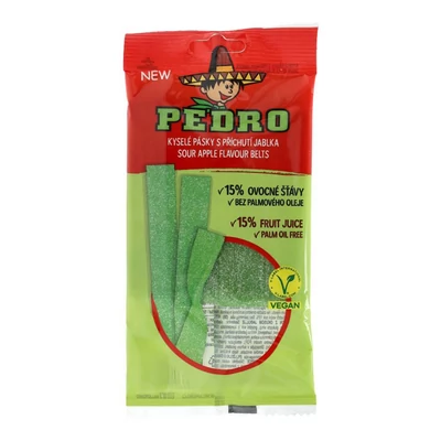 PEDRO VEGÁN GUMICUKOR APPLE BELTS 80G