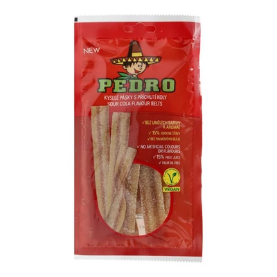 PEDRO VEGÁN GUMICUKOR COLA BELTS 80G
